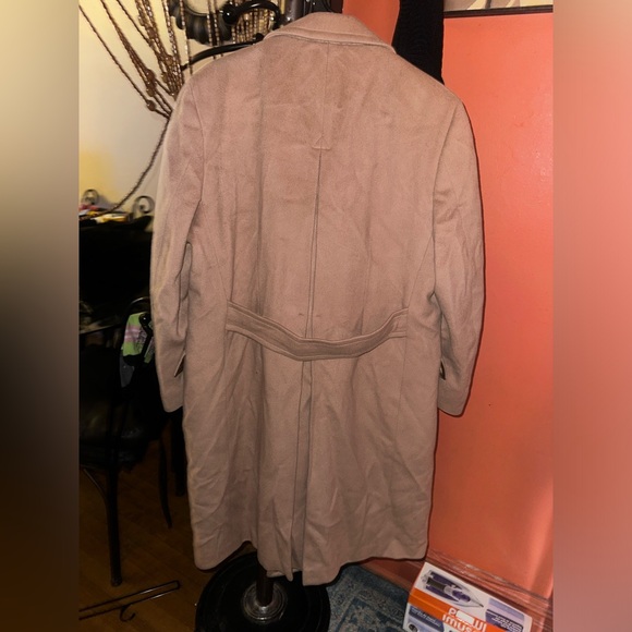 COPY - Tan double breasted wool peacoat - Picture 6 of 7